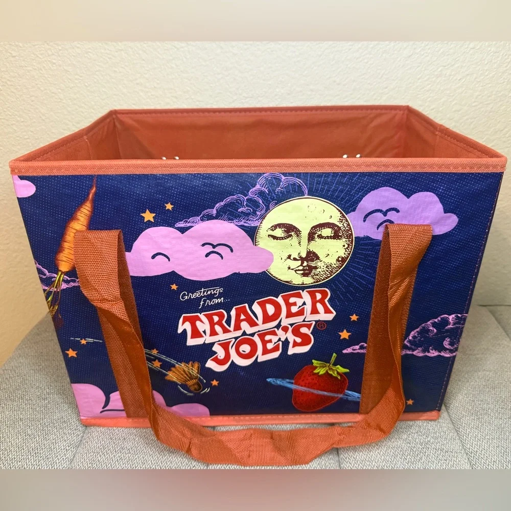 Trader Joe's Stand-Up Collapsible Grocery Tote Bag - Picture 14 of 15